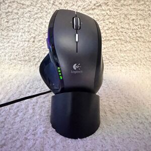 Logitech MX Revolution M-RBQ124 Wireless Cordless Laser Mouse USB w/ Charger